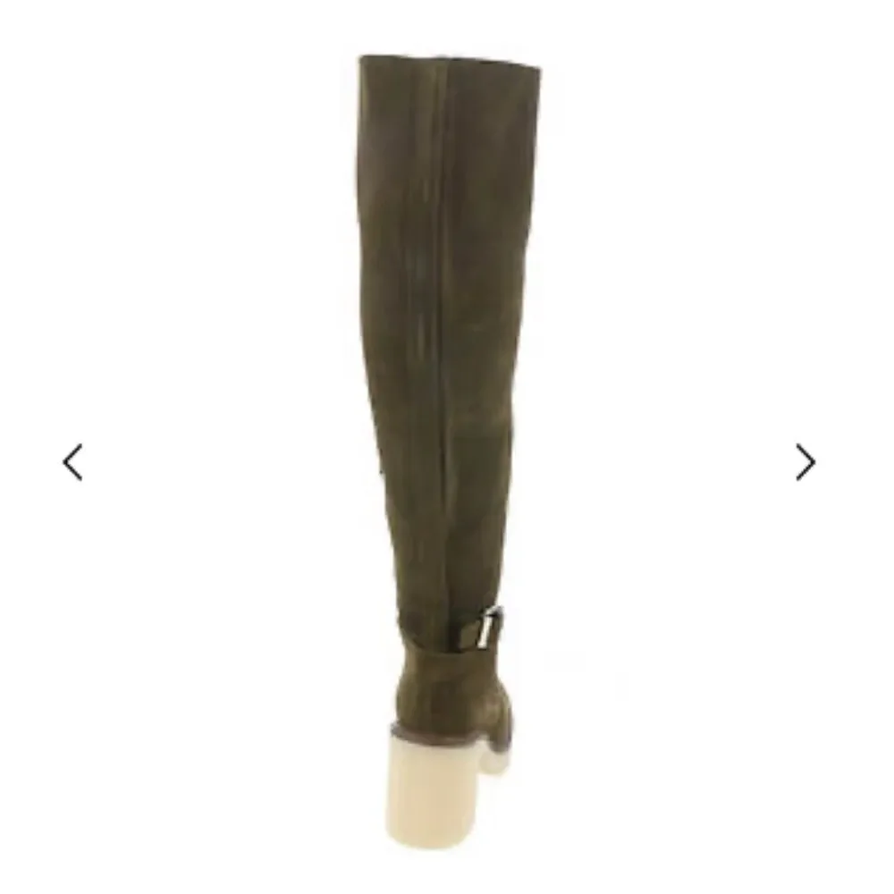NWT Free People Suede James Chelsea Knee High Tall Brown Boots  Size 37.5 US 7.5